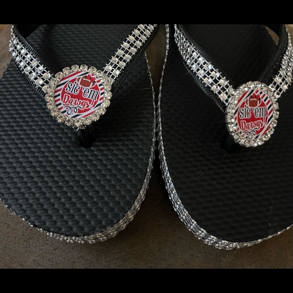 Georgia bulldog flip flops - Picture 1 of 1
